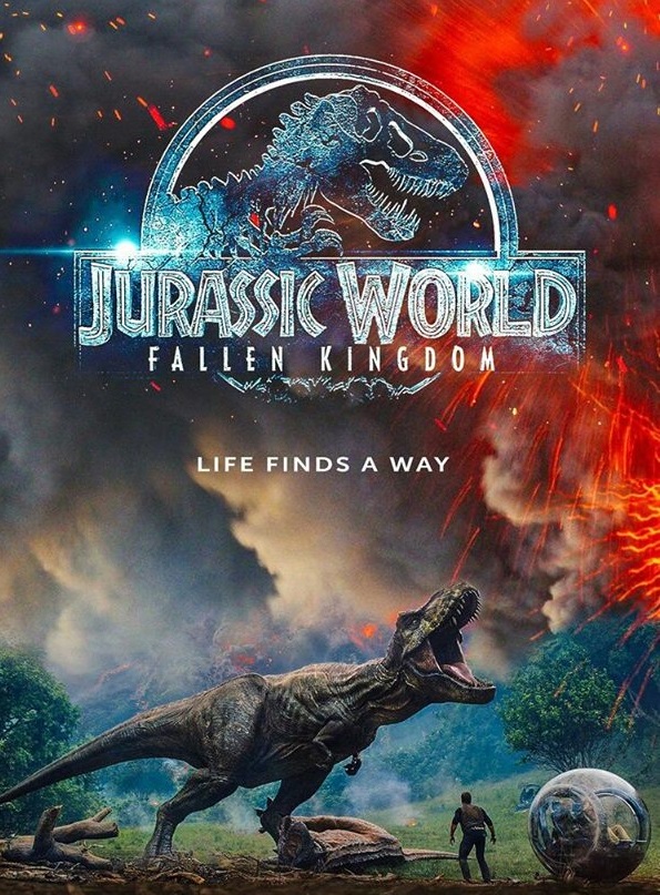 "Fallen Kingdom", los dinosaurios que habitan en la isla Nublar, donde se construyó aquel parque, se ven amenazados por la explosión de un volcán.