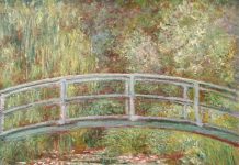 ¿Eran los impresionistas miopes? Esta versión del cuadro de Monet del Puente sobre un estanque de nenúfares fue pintada en 1899, diez años antes de que le diagnosticaran cataratas. Wikimedia Commons