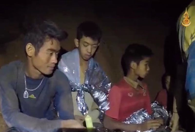 Encontrados despu&eacute;s de nueve d&iacute;as, los planes de rescate han comenzado. Royal Thai Navy/EPA