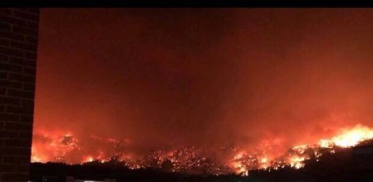 Una pared de fuego de unos 90 metros de altura, que fue descrita como un "tsunami" de llamas, arrasó esta madrugada centenares de viviendas en varias localidades del sur de Colorado.