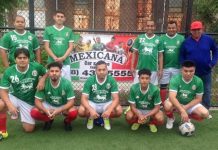 El Mexicana Express, actual sub-campeón en la Liga Mexicana Infantil de Fútbol en Brooklyn. Desafortunadamente en el verano pasado perdió la gran final en la via de los penaltis. Con ellos su máximo dirigente "Chayote" Oscar Macareno. (Foto Cortesía: LiMeIn)