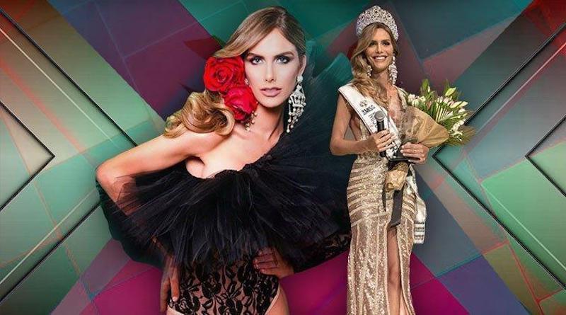 Angela al ser proclamada la represent ante espa&ntilde;ola a Miss Universo 2018