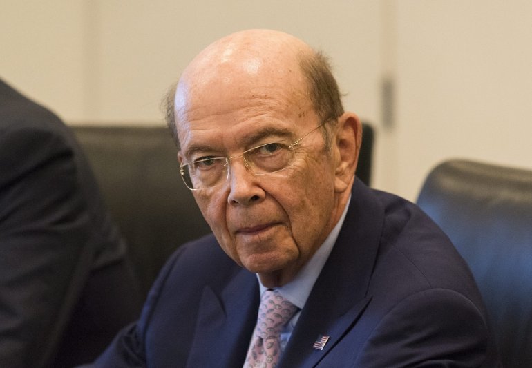El secretario de Comercio, Wilbur Ross