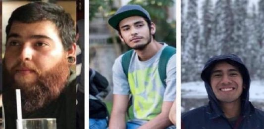 Javier Salomón Aceves, Marco Ávalos y Daniel Díaz, alumnos de cine en la Universidad de Artes Audiovisuales, fueron secuestrados en una avenida de Tonalá