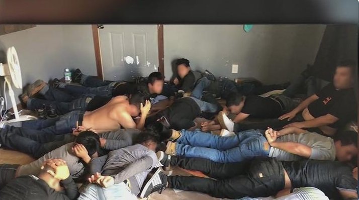 Un grupo de 62 inmigrantes indocumentados fue descubierto por la Patrulla Fronteriza 