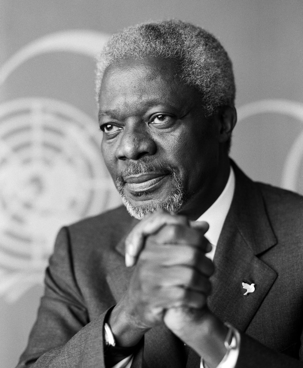 Kofi Annan, fallecido hoy a los 80 años en Suiza tras una vida de compromiso en la búsqueda de soluciones a conflictos en el mundo.