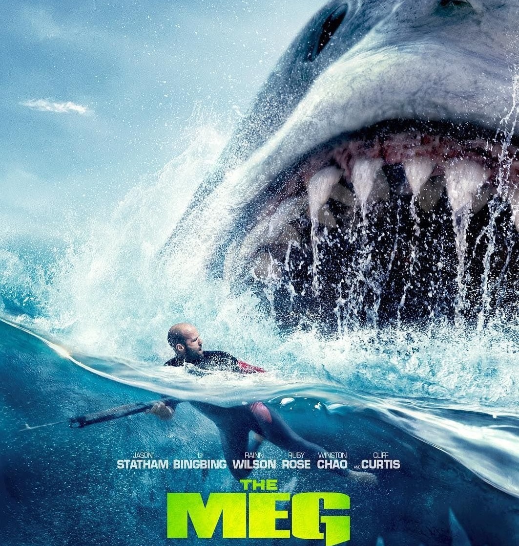 "The Meg", una cinta de acci&oacute;n protagonizada por Jason Statham y un tibur&oacute;n prehist&oacute;rico de 23 metros conocido como Megalod&oacute;n.