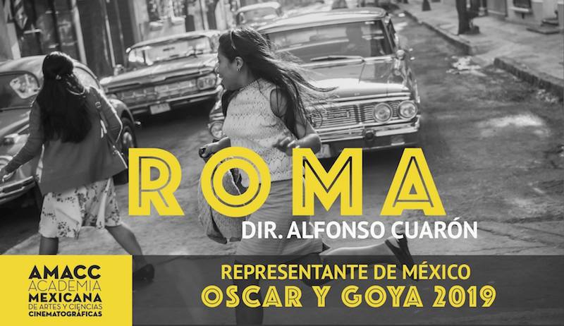 Cartel promocional de Roma, rumbo a los premios Oscar y Goya