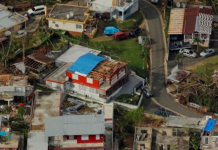 Edificios dañados por el Huracán María en Lares, Puerto Rico, en octubre del 2017. Reuters/Lucas Jackson