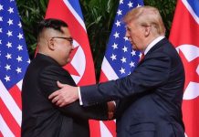 El presidente Donald Trump y líder norcoreano, Kim Jong-un.