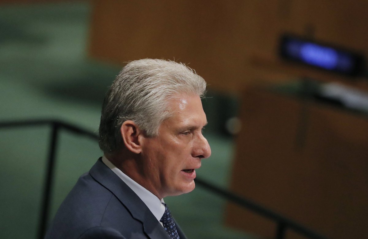Miguel Díaz-Canel, prosiguió hoy en Nueva York su apretada agenda de encuentros, en la que destacó una reunión con empresarios estadounidenses vinculados al sector agrícola