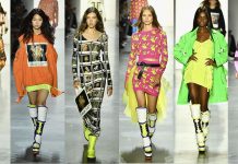 Scott deslumbró, literalmente, a sus seguidores en la pasarela del Spring Studio, en Manhattan, con originales y desenfadados diseños en los que alternó prendas de estilo "motero" y militar, dominados por el color amarillo flúor, naranja intenso y verde lima.