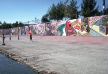 Pintado a lo largo de varios veranos entre los años setenta y ochenta, "The Great Wall of Los Angeles" fue posible gracias a los más de cuatrocientos jóvenes voluntarios,