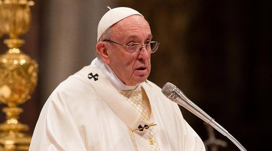 El papa Francisco anim&oacute; hoy a los pol&iacute;ticos a que afronten con responsabilidad desaf&iacute;os actuales como las migraciones o el cambio clim&aacute;tico,
