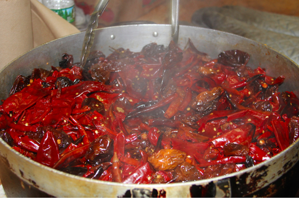 Los pimientos picantes son la base de las numerosos y variadas salsas mexicanas que acompa&ntilde;an la infinidad de platos. Mexico posee una gran variedad de pimientos picantes, chiles o aj&iacute;es, preparados en infinidad de t&eacute;cnicas que incluyen rostizado, molido, deshidratado, remojado, etc., etc.