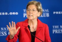 La senadora demócrata Elizabeth Warren