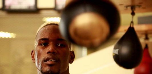 Entrenamiento de Subriel Matías. Foto Fresh Productions Boxing.