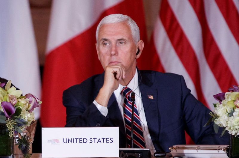 El vicepresidente, Mike Pence.