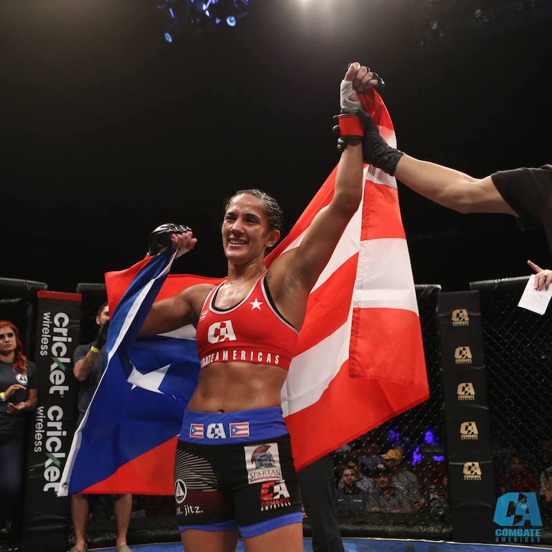 Amanda Serrano. Foto por Combate Am&eacute;ricas.