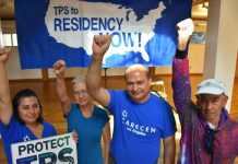 Varios beneficiarios del programa de Estatus de Protección Temporal (TPS) aseguraron hoy estar "felices" después de que un juez federal suspendiera la orden del Gobierno del presidente Donald Trump de poner fin a este amparo