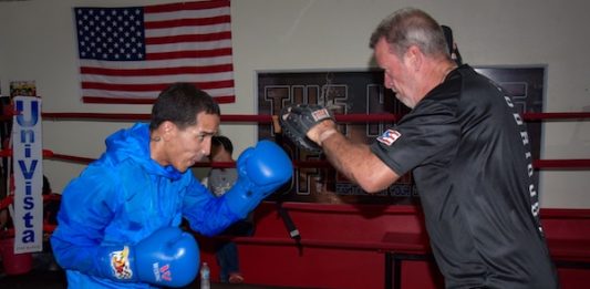 Emmanuel ‘Manny’ Rodríguez entrenando. Foto por Alex Nunez / Fresh Productions Boxing