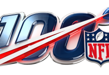 Un logo especial "NFL 100" fue revelado este jueves por la noche durante el medio tiempo del partido entre los Cardinals de Arizona y los Broncos de Denver