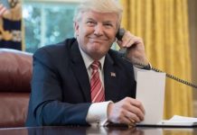 Donald Trump, desmintió hoy que China y Rusia hayan intervenido su teléfono personal