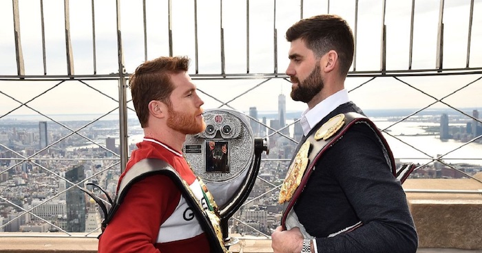 (I) Saul "Canelo" Alvarez, orgullo mexicano, buscar&aacute; el s&aacute;bado 15 de Diciembre, destronar al brit&aacute;nico Michael "Rocky" Fielding, titular de los pesos Super Medianos de la AMB. Combate que se llevar&aacute; a cabo en el Madison Square Garden.&nbsp;(Getty Image)