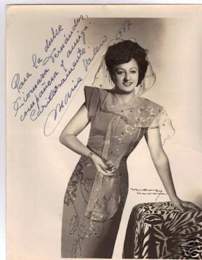 Maria Valero, foto promocional c, 1942, Narcy Studio, La Habana