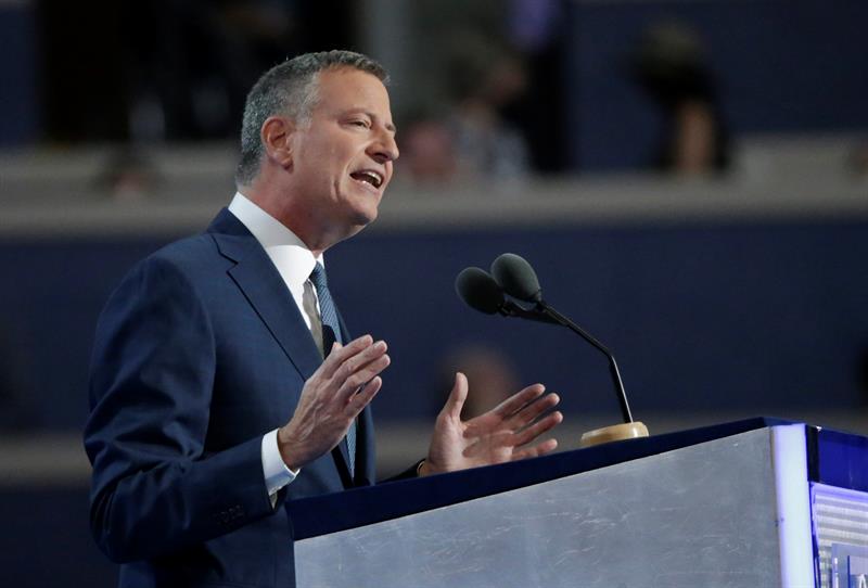 El alcalde de Nueva York, Bill de Blasio,