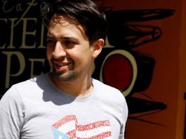 El dramaturgo y compositor neoyorquino de origen puertorriqueño Lin-Manuel Miranda