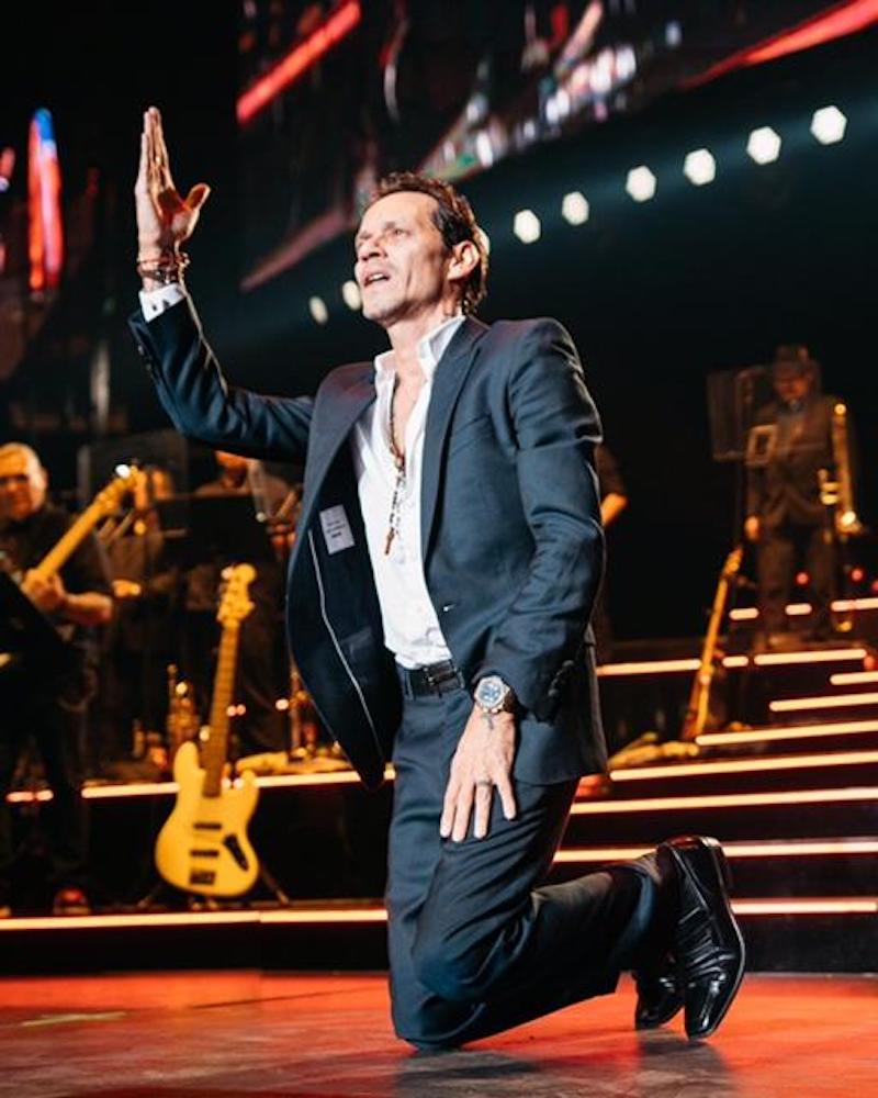 Marc Anthony abri&oacute; el show con un tema&nbsp;emblem&aacute;tico: &ldquo;Aguanile&rdquo;. Foto Carlos Escobar.