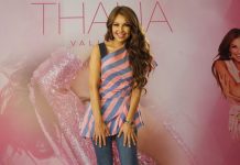 La cantante mexicana Thalia posa durante una rueda de prensa para presentar su nuevo material discográfico "Valiente" hoy, lunes 5 de noviembre de 2018, en Ciudad de México