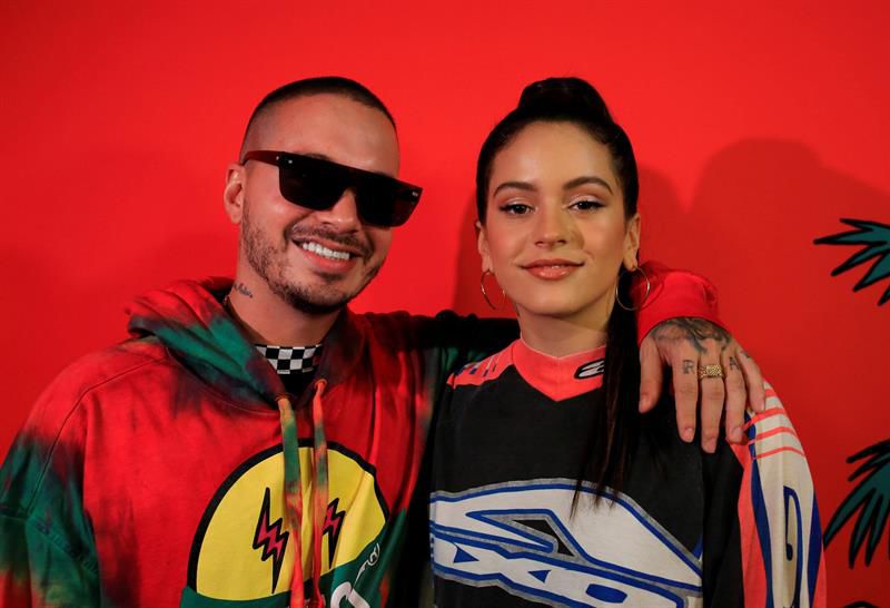 Una Rosalía que se definió como "una embajadora del flamenco" y un J Balvin "orgulloso de ser latino" y con ganas de seguir soñando se unieron hoy en un acto de YouTube Music