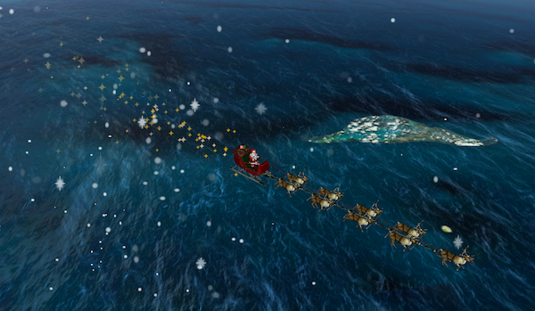 Papá Noel ya ha comenzado a repartir regalos en el sur del Pacífico, Nueva Zelanda y Australia, donde los niños se van antes a dormir por el cambio horario, y ahora continúa su viaje por Asia, según muestra la página web www.noradsanta.org.