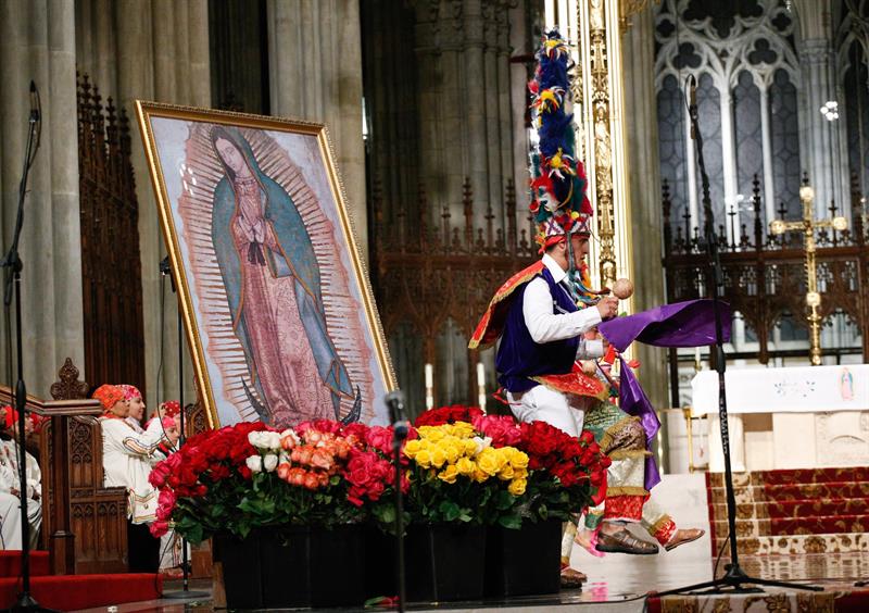 Tributo a la Virgen de Guadalupe.