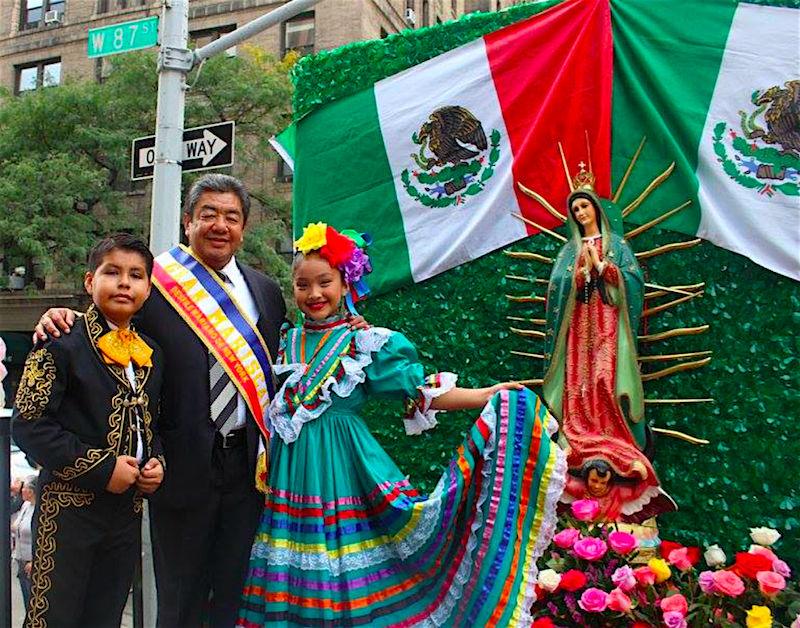 El empresario poblano, Jaime Lucero, Fundador de Casa Puebla, quien preside el Comité Guadalupano de la Arquidiócesis de Nueva York, ha sido el mayor promotor del mantenimiento de la fe a la Virgen de Guadalupe, particularmente entre las jóvenes generaciones de mexicanos y de origen mexicano en la ciudad, liderando las celebraciones y promocionándolas fuertemente con actividades dedicadas a los inmigrantes y a las familias.
