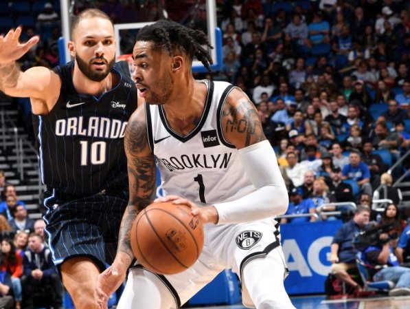D'Angelo Russell igualó su marca con 40 puntos, los Nets de Brooklyn remontaron una desventaja de 21 puntos y ganaron a domicilio.