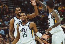 Donovan Mitchell aportó hoy 24 puntos para los Jazz de Utah, que ampliaron a seis su racha triunfal.