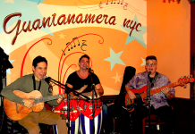 Guantanamera representando a Cuba en Nueva York Son famosos los shows musicales en vivo de Guantanamera, varios días de la semana y varias veces en el día, son una tradición ya conocida por cientos de clientes de uno de los bastiones de la cultura latinoamericana más tradicionales y famosos de la Capital del Mundo.