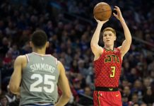 Kevin Huerter logró 29 puntos para los Hawks de Atlanta, que ganaron a domicilio.
