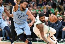 122-116. Kyrie Irving se acerca al triple-doble en triunfo de los Celtics Kyrie Irving obtuvo doble-doble de 38 puntos y 11 asistencias para los Celtics.