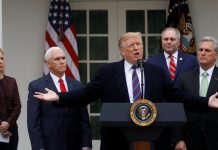 "Lo puedo hacer si quiero", dijo Trump en una rueda de prensa al ser preguntado sobre esa posibilidad para empezar a construir el muro sin el visto bueno del Congreso.