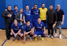 Los Duros de extensa y reconocida trayectoria en el indoor fútbol de la Gran Manzana este año compitiendo en el campeonato de la HONDUCOL Liga de Indoor Fútbol en El Bronx. El sábado anterior ganó su doble compromiso, triunfos que dedicaron a su experimentado y eterno guardameta, Gary Gonzalez con motivo de su cumpleaños.  (Foto Cortesía: Alvaro Castellar)