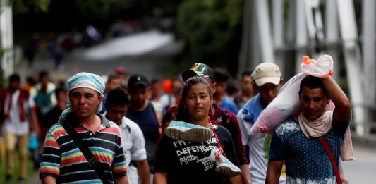 Migrantes hondureños