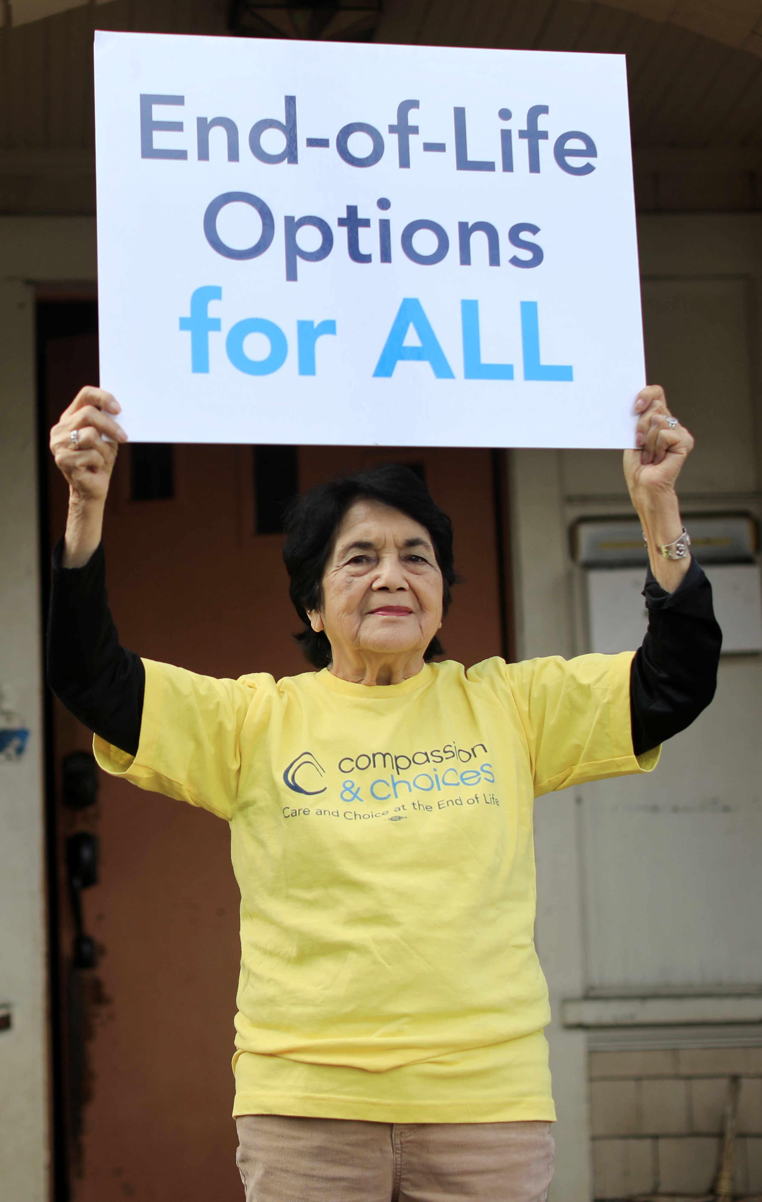 Dolores Huerta, ícono de derechos civiles, se unió hoy a Compassion & Choices.