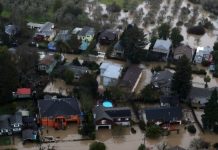 Las fuertes lluvias dejan casas inundadas y miles de evacuados en California La población más afectada es Guerneville, de unos 4.500 habitantes.