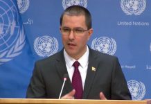 Según Arreaza, la entrada de ayuda humanitaria prevista para este sábado es "una operación peligrosa" y de "propaganda".