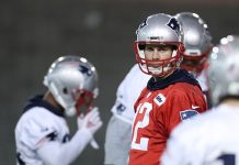 Los Patriots completaron el último entrenamiento, una sesión que duró un poco más de una hora.