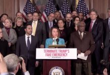 Pelosi apela a los republicanos para impedir "saqueo" presupuestario de Trump Pelosi denunció que Trump pretende "usurpar" el poder de una de las tres ramas del Gobierno, la legislativa, algo que atenta contra la voluntad de los fundadores del país.